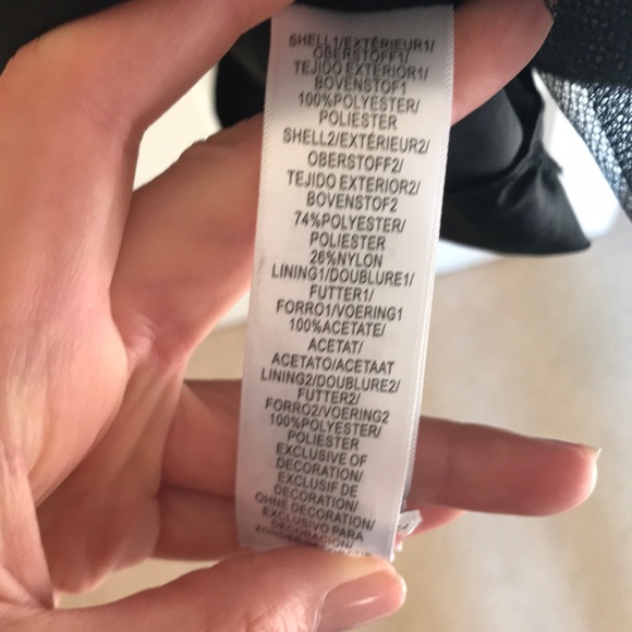 Black/ White Dress w/ Rhinestone Buttons- size 4/6 - Picture 6 of 7